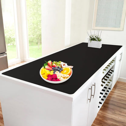 Extra Large Silicone Mat, 84”x24” Heat Resistant Mats for Countertop, Cuttable Waterproof Kitchen Counter Mat, Multipurpose Countertop Protector Mat, Silicone Mats for Kitchen Counter (Translucent)
