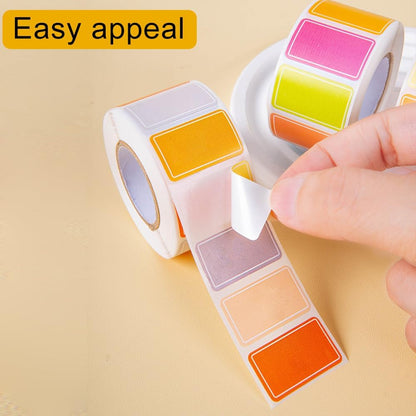Label Stickers - Removable Food Label Stickers, Self-Adhesive Food Storage Freezer Labels, Easy to Peel, Write On Refrigerator, for Food Storage Boxes, Jars, Waterproof, 15x25mm 500 pcs (Deep)