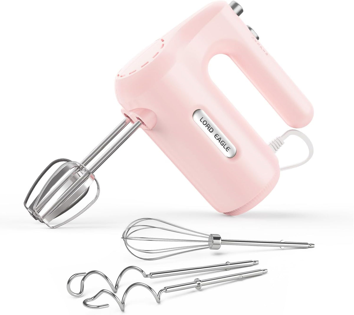 5-Speed Small Hand Mixer Electric, 300W Compact Portable, Black