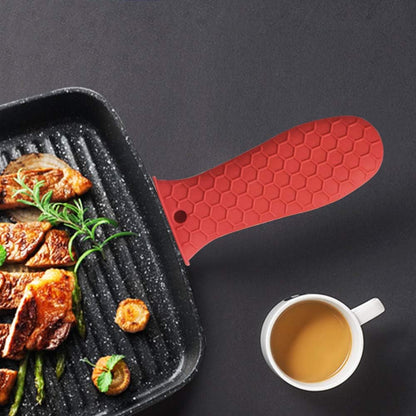 Silicone Hot Handle Holder, Heat Resistant Potholder Cookware Handle Cast Iron Skillets Handles Grip Covers for Cast Iron Skillet