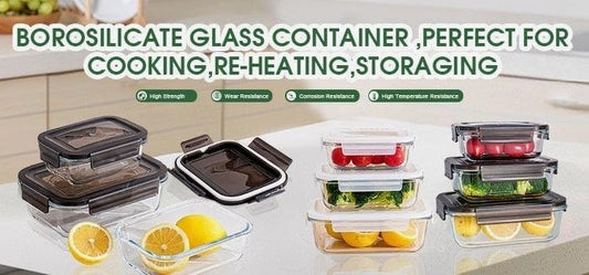[10 Pack] Pink Glass Meal Prep Containers with Airtight Lids, Microwave, Oven, Freezer/Fridge and Dishwasher Safe, BPA-Free, Motivational #BecomingHer, A Girls' Dream, 640ml and 1040ml