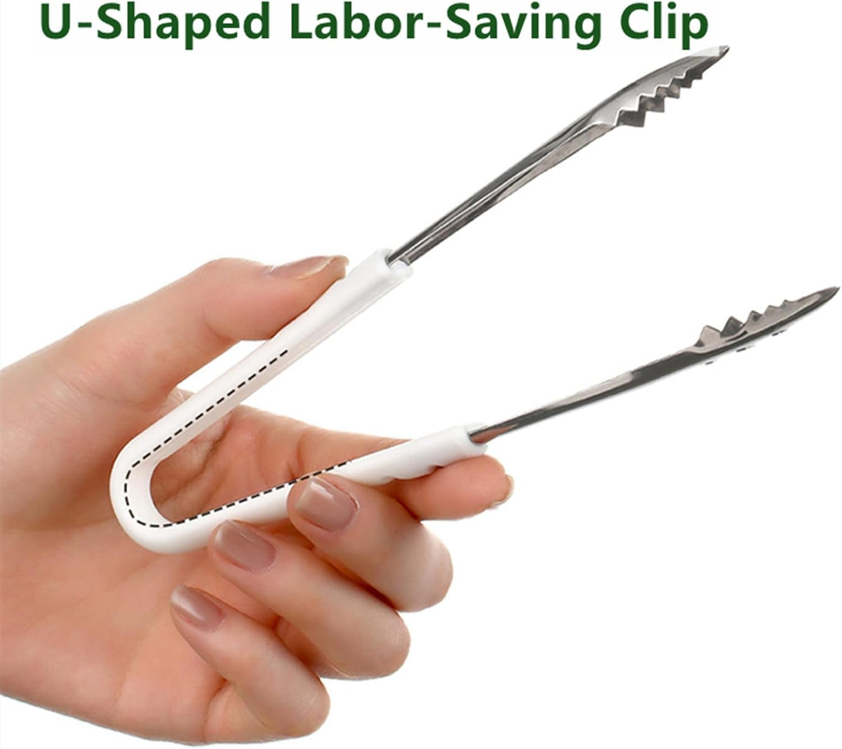 Stainless Steel Ice Tongs - Ideal for Ice Bucket, Jumbo Ice Balls & King Cubes - Small Tongs for Sugar Cubes, Cheese, Candy - Perfect for Bar & Kitchen Use