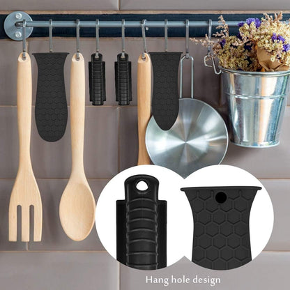 Silicone Hot Handle Holder, Heat Resistant Potholder Cookware Handle Cast Iron Skillets Handles Grip Covers for Cast Iron Skillet