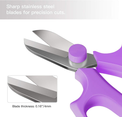 Housolution Flower Scissors, Premium Steel Garden Pruning Shears, Pink