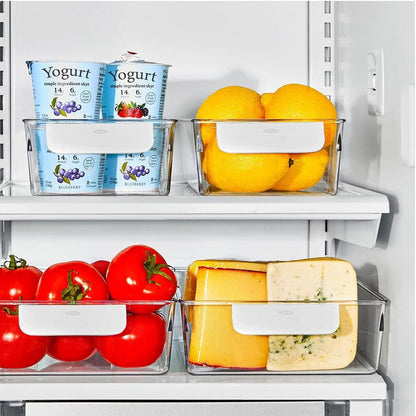 OXO Good Grips 4-Piece Fridge Storage Bin Starter Set