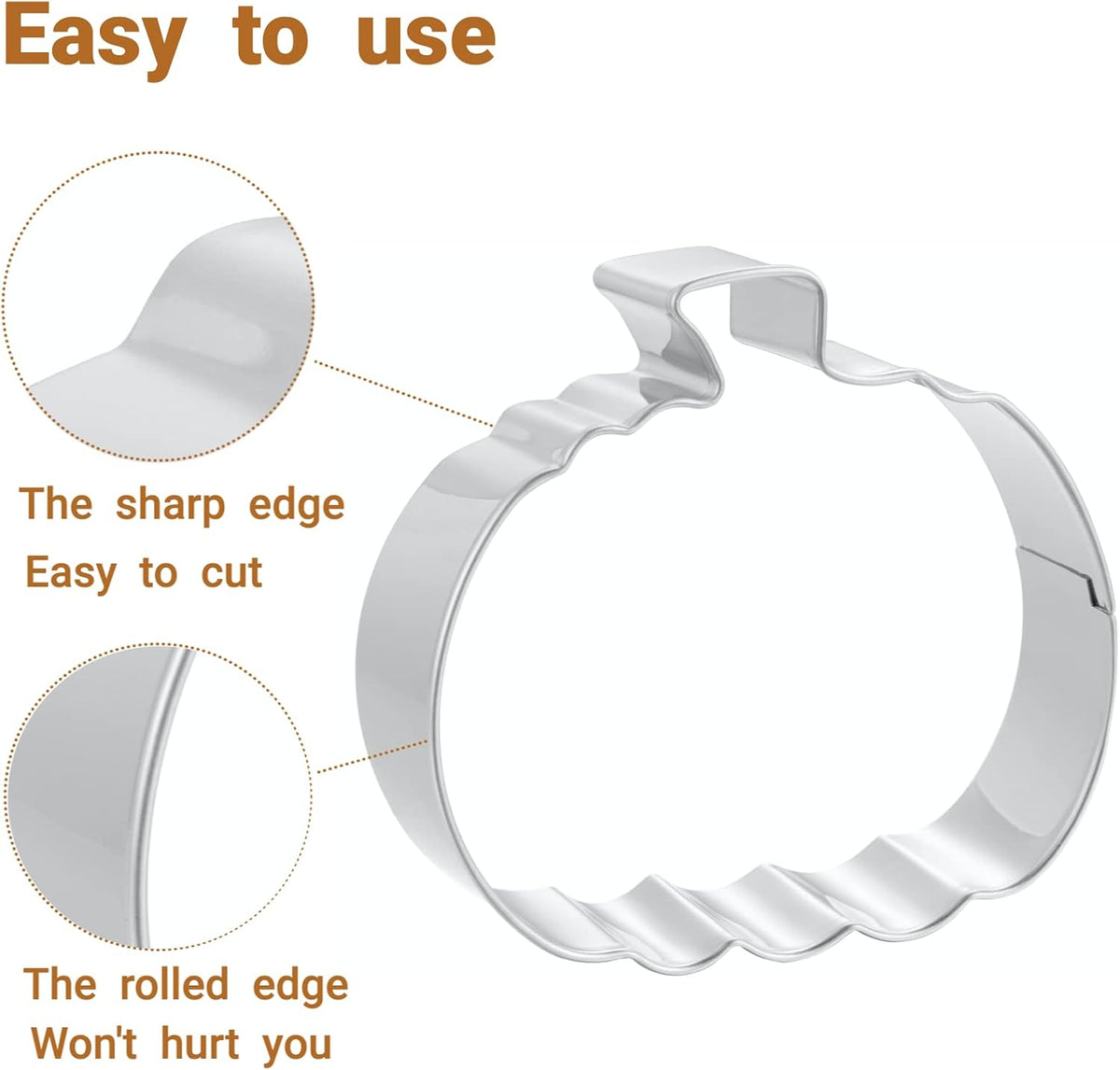 JOB JOL Halloween Cookie Cutters 8 PCS, 3'' to 3.6''