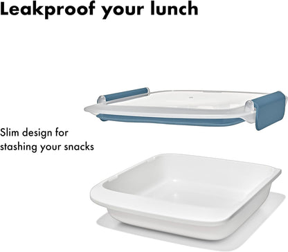 OXO Good Grips Prep & Go Snack & Dip Container, Snack Fuss-Free on the Move, Leakproof Reusable Small Meal Food Storage and Lid, Food Containers with Lids, Snack Organizer, 1.6 Cups/0.4 L