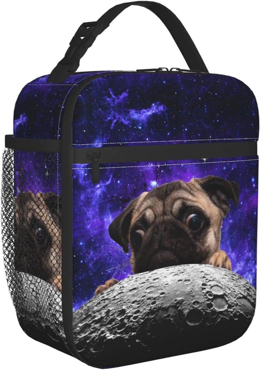 Purple Axolotl Lunch Box Lunch Box Reusable Insulated Totes Lunch Bag Thermal Cooler For Boy Girls School Men Women Beach Picnic Travel