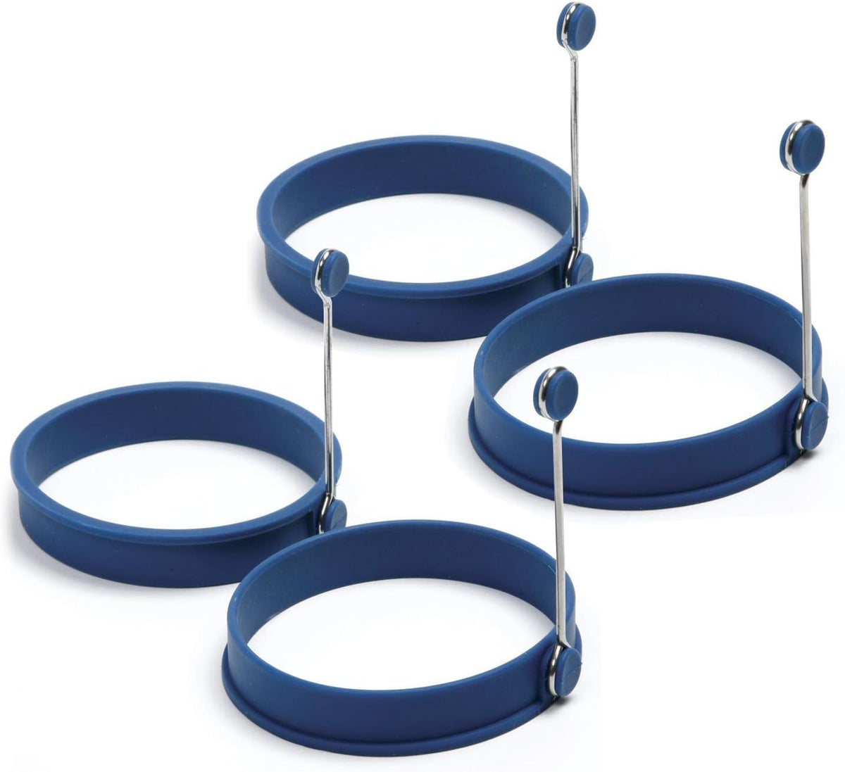 Norpro Silicone Round Pancake/Egg Cooking Rings, 4 Pieces