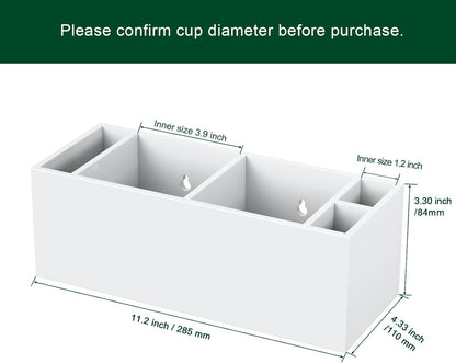 Double Cup Holder with Marker Slot, Party Cup Dispenser Acrylic Cup Organizer Mark Your Cup and Drink Up Caddy Modern Bar Counter Decor, Clear