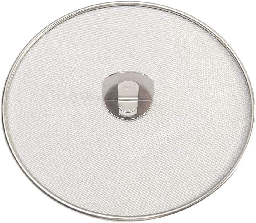 9.84 In Splatter Screen for Frying Pan, Stainless Steel Grease Guard