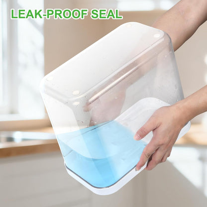 TBMAXS Versatile Storage Container Bin with Pop-up Lid & Scoop, Rice Flour Container Dog Cat Food Storage Container, Laundry Room Organization Household Essentials Kitchen Pantry Organizers
