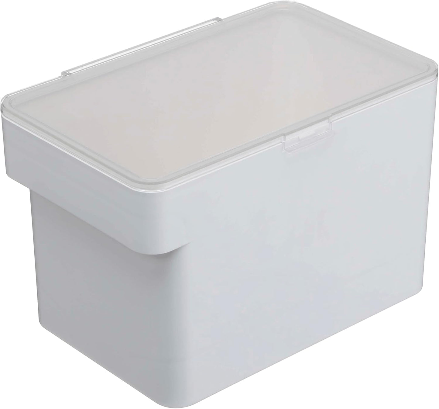 YAMAZAKI Home Tower Airtight Pet Food Storage Container - Cat And Dog Food Holder Bin With Transparent Lid And Handle - Extra Large - Polypropylene - 6.6 Gallons, 25 Liters