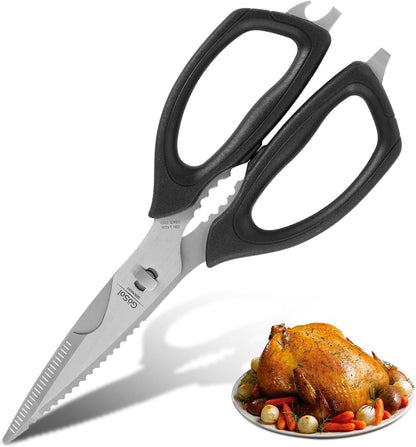 Heavy Duty Kitchen Shears Come Apart Kitchen Scissors with Serrated Blades
