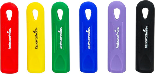 Restaurantware Silicone Pan Handle Cover Set 1-Count Heat-Resistant Removable Pan Handle Grips, Ergonomic Non-Slip Green Handle Protectors for Fry Pans and Sauce Pans