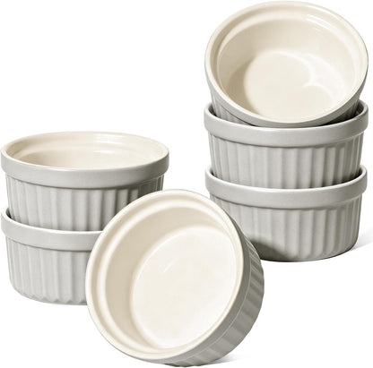 LE TAUCI Sauce Cups 2 OZ, Set of 6, White