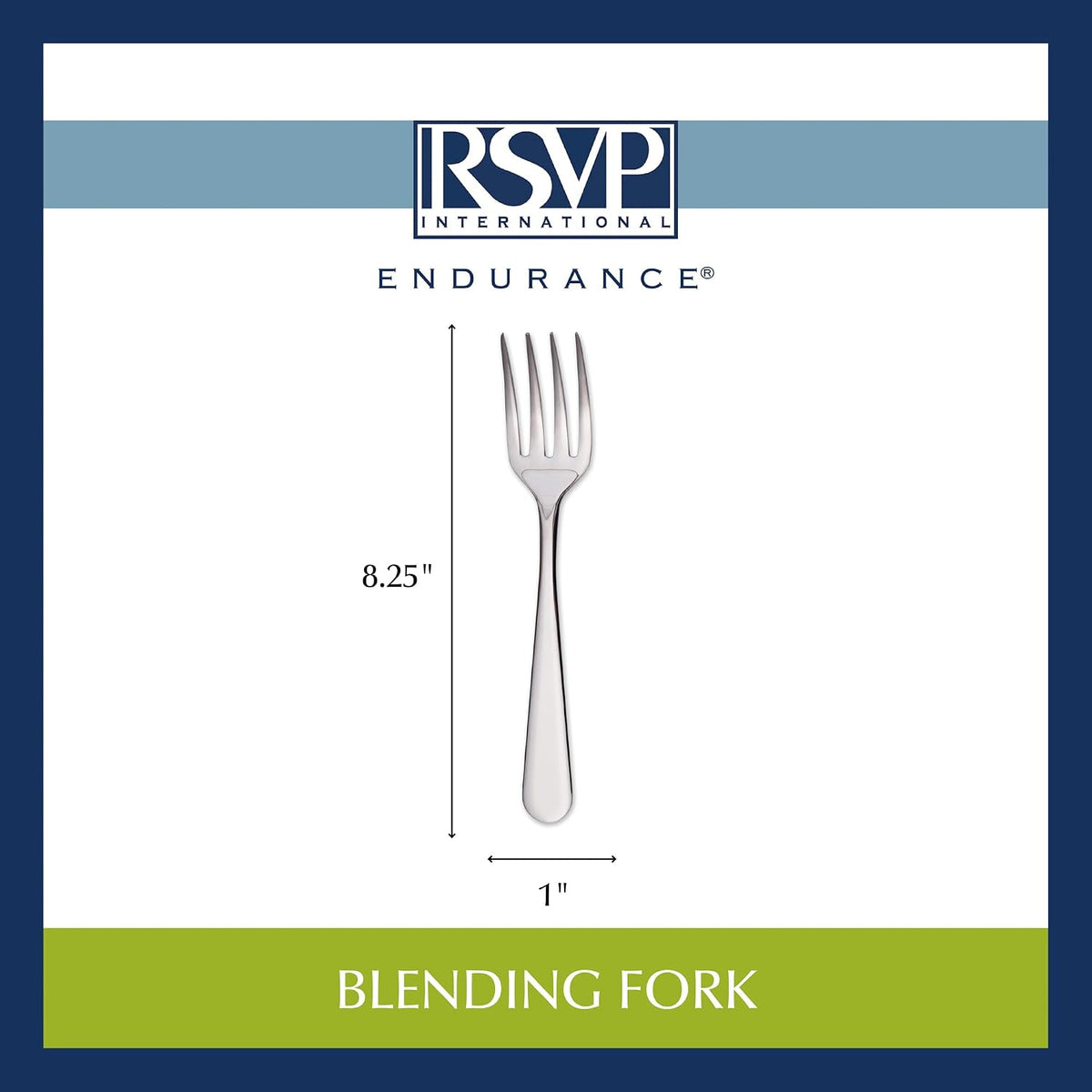 RSVP International Endurance Kitchen Baking Tool Collection, Blending Fork, Stainless Steel
