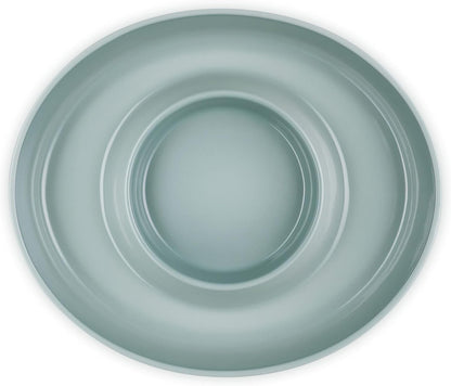 Le Creuset Stoneware Signature Oval Chip and Dip Platter, 13", White