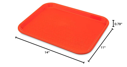 Carlisle FoodService Products CT101403 Cafe Standard Plastic Cafeteria/Fast Food Tray, NSF Certified, BPA Free, 14" Length x 10" Width, Black