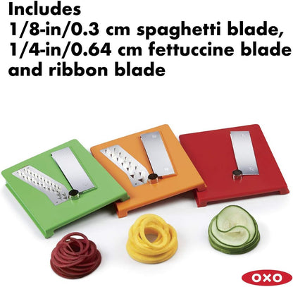 OXO Good Grips 3-Blade Tabletop Spiralizer with StrongHold Suction