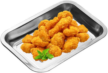 3 Pack Stainless Steel Breading Trays Set,Breading Pans for Marinating, and Prepping Meat Chicken and Fish 10.4" x 7.7" x 1.9"