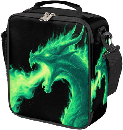 cfpolar Skull Skateboard Lunch Box for Boys Girls, Insulated Lunch Bags for Kids Reusable Mini Cooler Lunch Tote Lunchbox Thermal Meal Tote Kit with Shoulder Strap for Work School Picnic