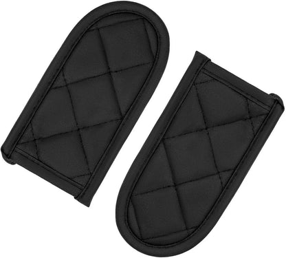 Evoio Cast Iron Skillet Pot Pan Hot Handle Holder Covers (2-Pack Black)