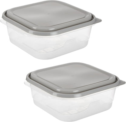 GoodCook EveryWare Extra Large Square Food Storage Container, 2 Pack, BPA Free