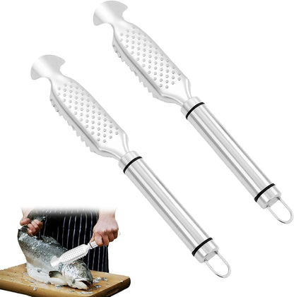 Fish Scaler Remover, Fish Scale Cleaning Kit, Portable Stainless Steel Fish Descaler Tool, Easy Clean, Applicable To Restaurants, Kitchens And Markets