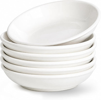 Japanese Style Ceramic Dipping Bowls,3'' Small Pinch Bowls Set Side Sauce Cups,Dishes for Sushi,Snack and Soy,BBQ,2.5 Oz Blue and White Mini Bowl for Kitchen Prep - Set of 6 (3 inch)