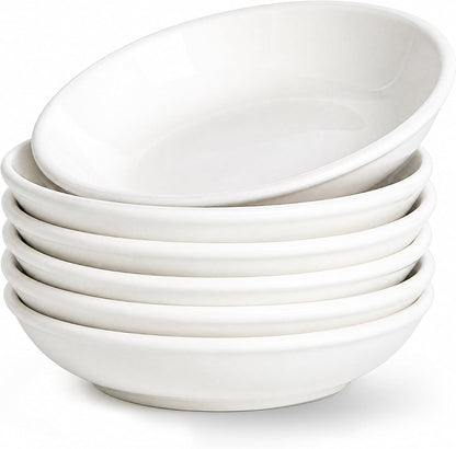 Japanese Style Ceramic Dipping Bowls,3'' Small Pinch Bowls Set Side Sauce Cups,Dishes for Sushi,Snack and Soy,BBQ,2.5 Oz Blue and White Mini Bowl for Kitchen Prep - Set of 6 (3 inch)