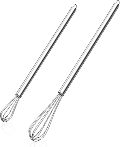 NileHome 3-Pack Stainless Steel Whisk Set, Kitchen Utensils for Cooking