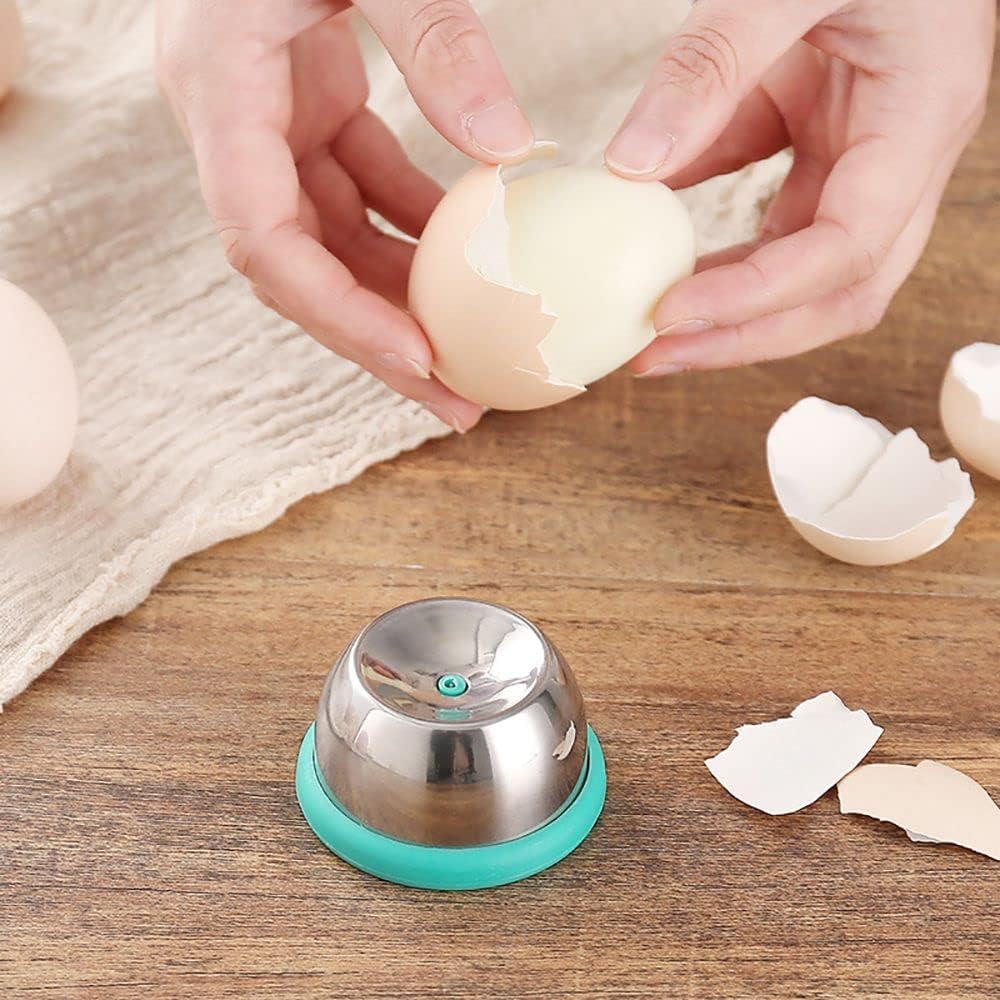 Anti-Rust Easy Egg Piercer & Peeler - Kitchen Gadget for Raw & Hard-Boiled Eggs, Shell Remover with Retractable Pin