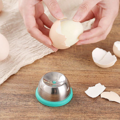 Anti-Rust Easy Egg Piercer & Peeler - Kitchen Gadget for Raw & Hard-Boiled Eggs, Shell Remover with Retractable Pin