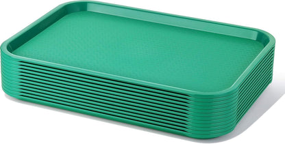 New Star Foodservice Fast Food Tray, Set of 12 (Black, 12 by 16-Inch)