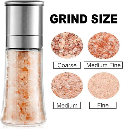 Gulex Salt and Pepper Grinder Set Pepper Mill Salt Shaker Refillable