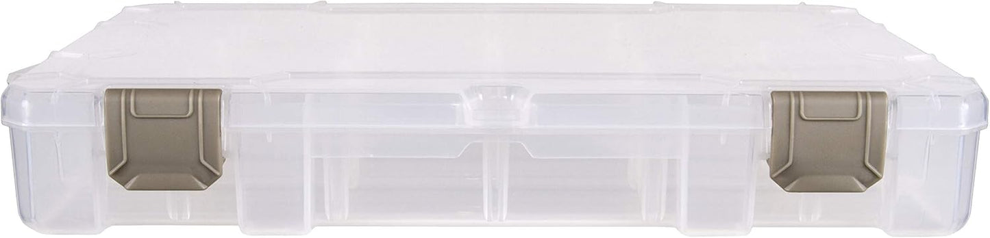 ArtBin Large Solutions Box Clear Art & Craft Organizer with Dividers - Plastic Storage Case for Convenient and Versatile Storage - Ideal for Various Craft Supplies