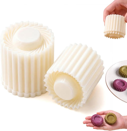 Cookie Press, 2-in-1 Moon Cake Mold Press, Sunflower Cookie Shaper