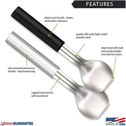 Rada Cutlery Ice Cream Scoop (W237), Black