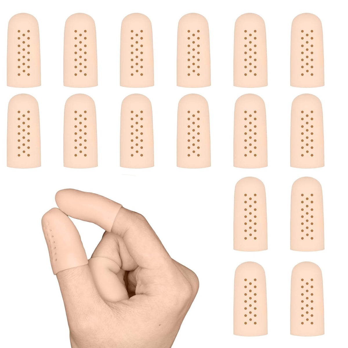 14Pcs Anti-Cut Finger Heavy Reusable Safety Protector Covers for Work -
