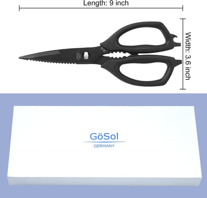 Heavy Duty Kitchen Shears Come Apart Kitchen Scissors with Serrated Blades
