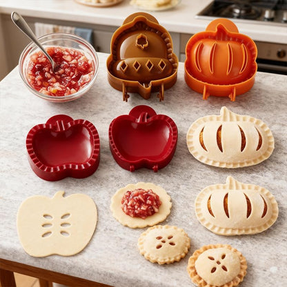 Mini Pie Molds, One-Handed Hand Pie Maker, 3-Shape Cookie & Pastry Press