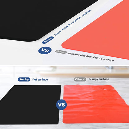 AECHY Extra Large Silicone Mat 78.74”x19.69”x0.08”, Multipurpose Silicone Mat Thick Heat Resistant Mat Shipped Rolled Up Kitchen Counter Mat Nonslip Silicone Mats for Kitchen Counter Translucent