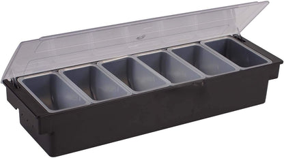 Winco Condiment Holder, 5 Compartment, S/S Base