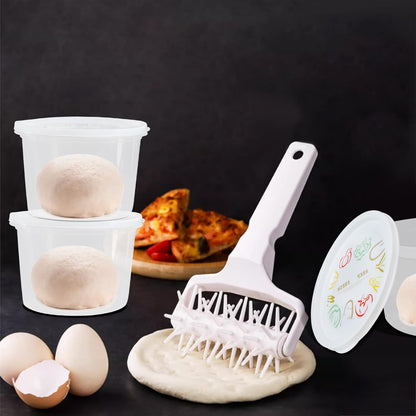 Stackable Pizza Dough Proofing Boxes Dough Proofing Container with Lid 1100ml portion (3)