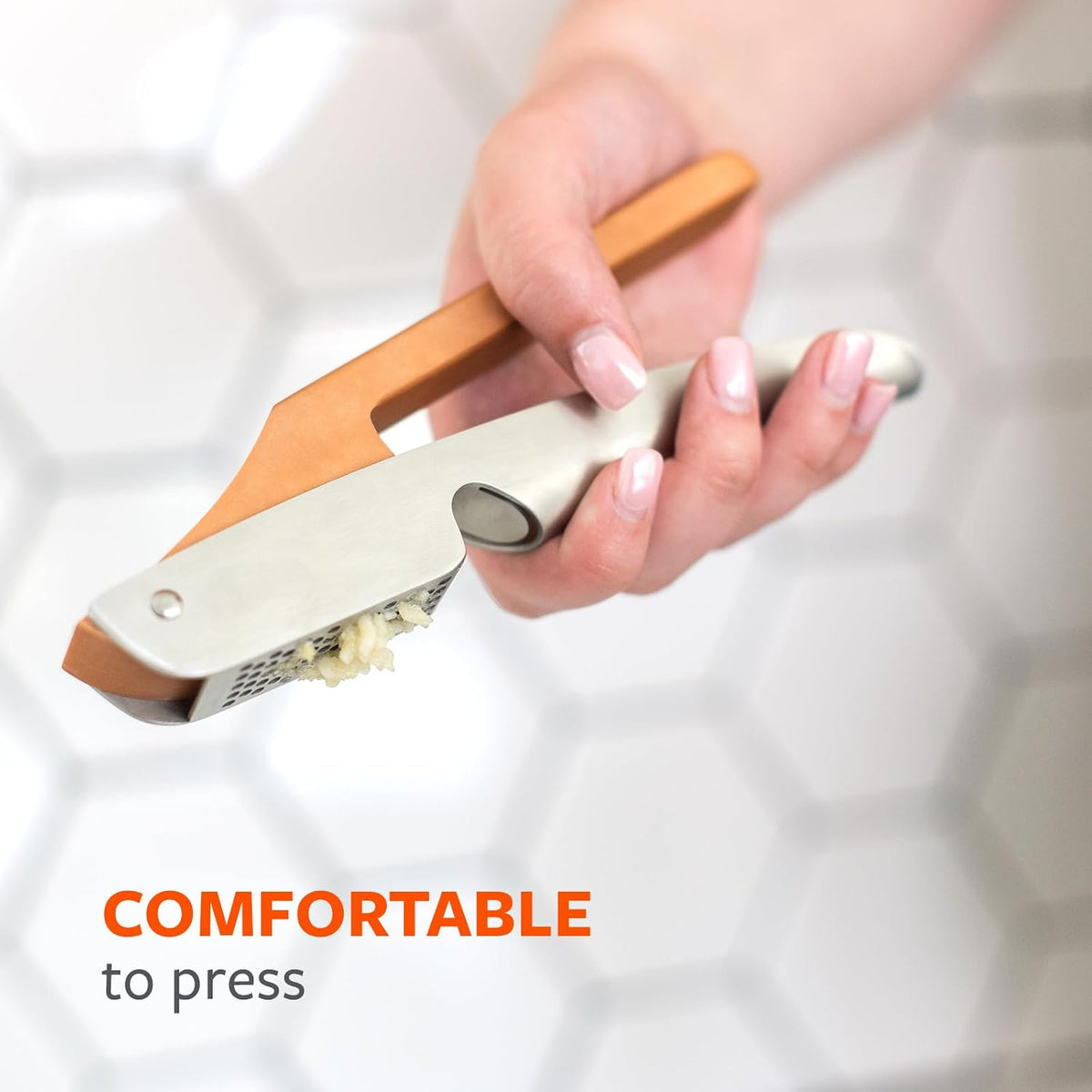 Full Circle No Mess Garlic Press, Dishwasher safe