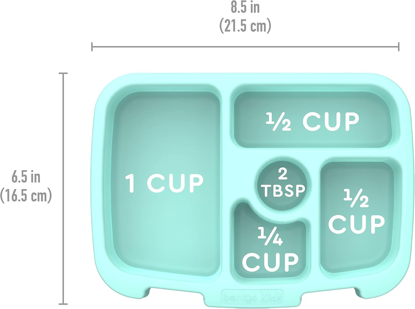 Bentgo® Kids Prints Tray with Transparent Cover - Reusable, BPA-Free, 5-Compartment Meal Prep Container with Built-In Portion Control for Healthy Meals At Home & On the Go (Mermaids in the Sea)