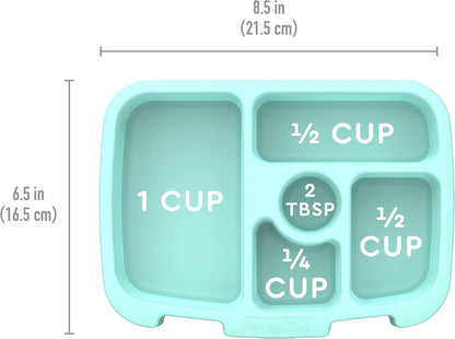 Bentgo® Kids Prints Tray with Transparent Cover - Reusable, BPA-Free, 5-Compartment Meal Prep Container with Built-In Portion Control for Healthy Meals At Home & On the Go (Mermaids in the Sea)