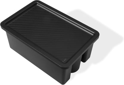 Weber Works Caddy with Tray Lid – Portable Grill Prep & Storage Organizer for Sauces, Seasonings & Tools