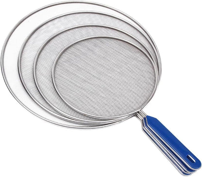 4-Pack Oil Splatter Guard Mesh Covers for Frying Pans and Pots Splashproof Kitchen Oil Screen 18.50X12.99X0.39 Inch Kitchen Accessories for Cooking Safety